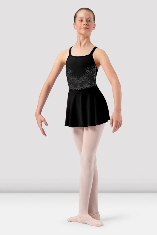 Girls Penelope Scoop Neck Skirted Leotard Cheap